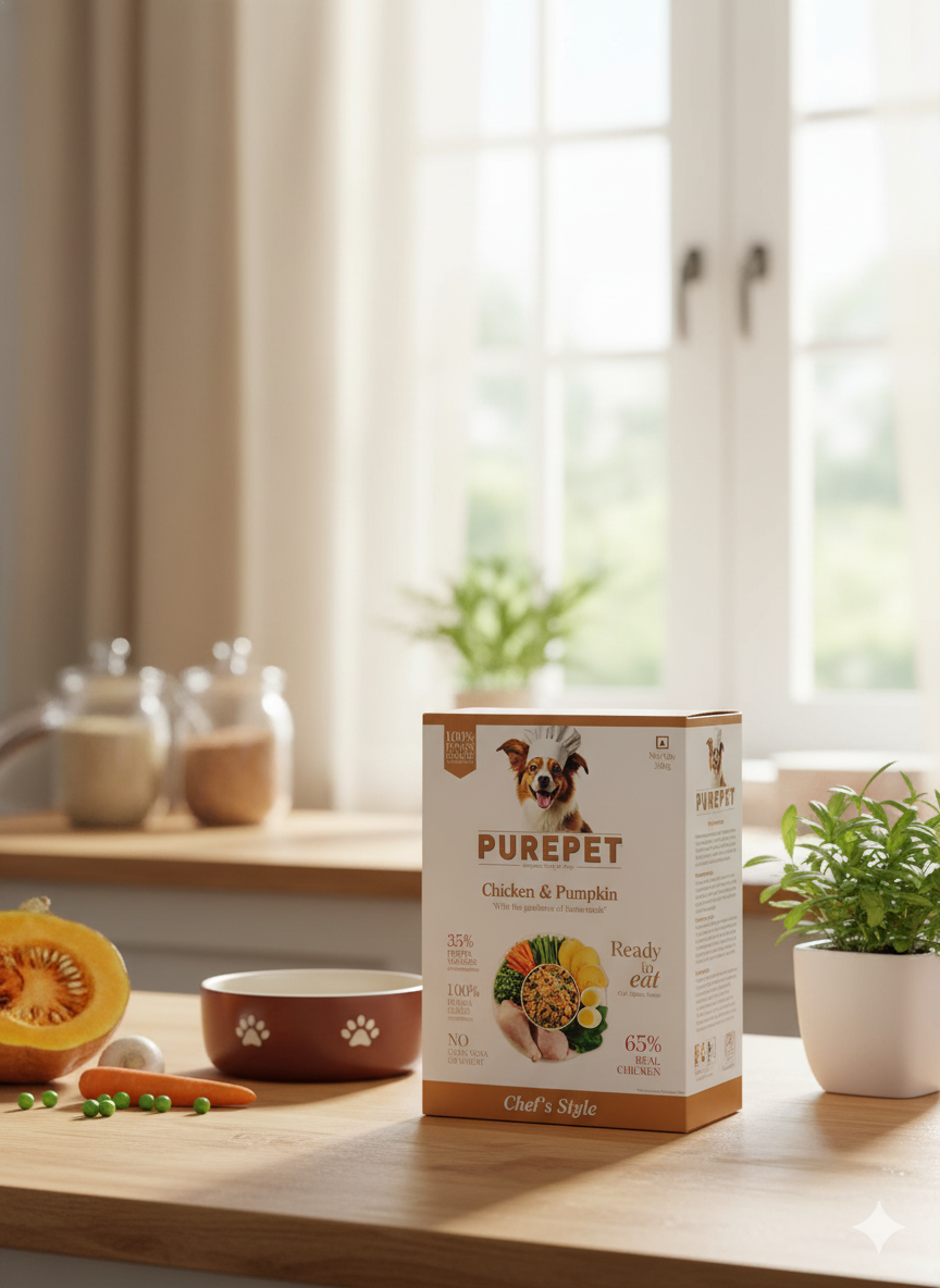 Purepet Chef's Style Homemade Meals - Chicken & Pumpkin Complete Dog Food (300g)