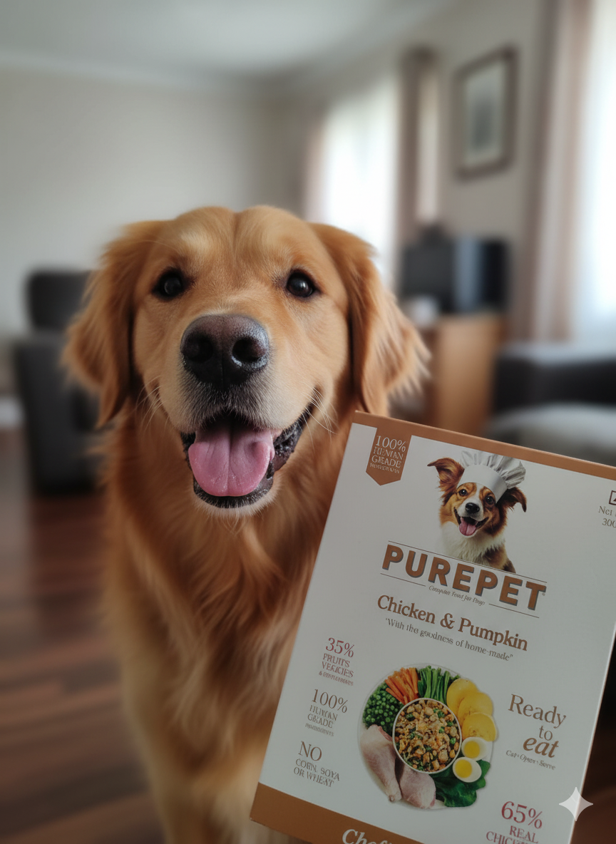 Purepet Chef's Style Homemade Meals - Chicken & Pumpkin Complete Dog Food (300g)