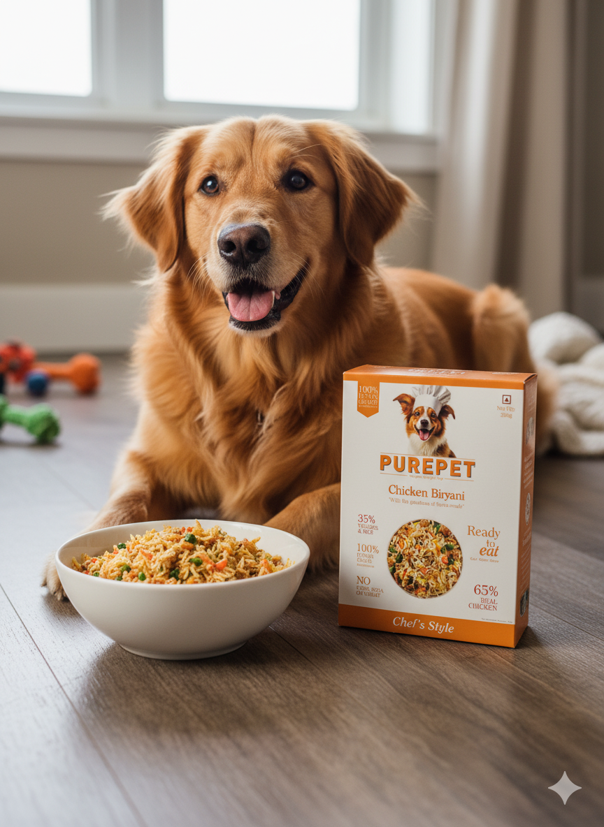 Purepet Chef's Style Homemade Meals - Chicken Biryani Complete Dog Food (300g)