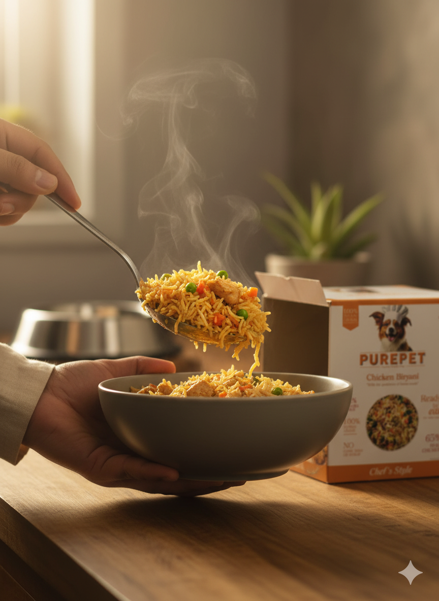 Purepet Chef's Style Homemade Meals - Chicken Biryani Complete Dog Food (300g)