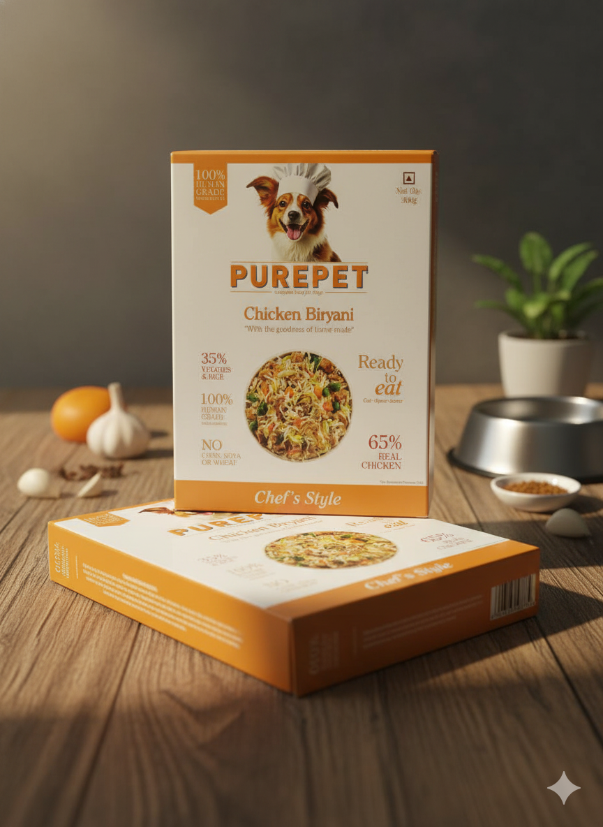 Purepet Chef's Style Homemade Meals - Chicken Biryani Complete Dog Food (300g)