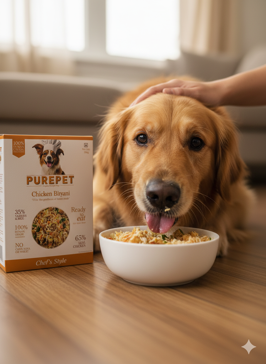 Purepet Chef's Style Homemade Meals - Chicken Biryani Complete Dog Food (300g)