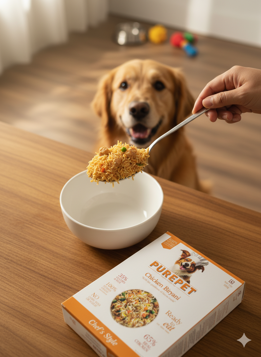 Purepet Chef's Style Homemade Meals - Chicken Biryani Complete Dog Food (300g)